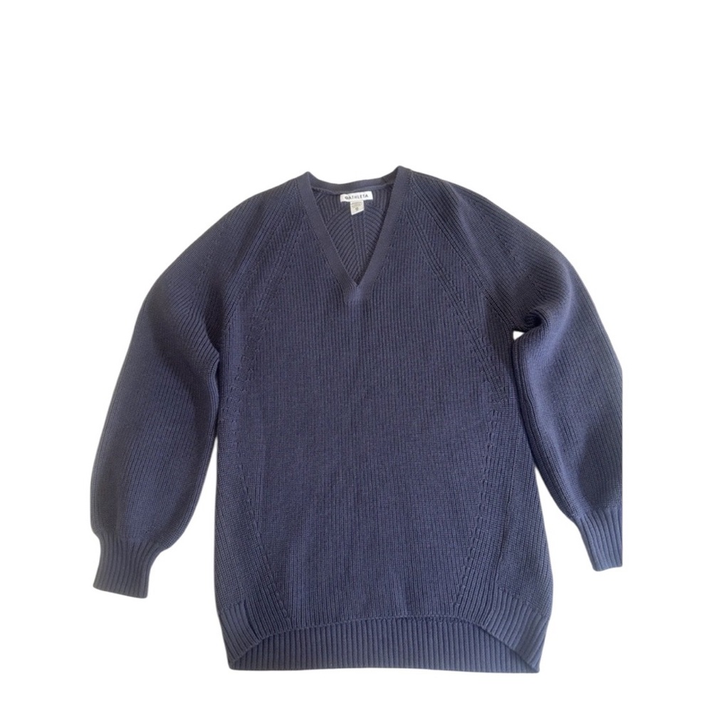 ATHLETA WOMEN'S  SWEATER‎ SIZE XS- PURPLE